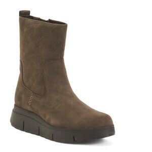 CLARKS Grey Suede Loriini May Comfort Booties